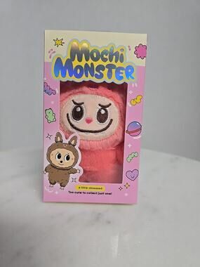 New Mochi Monster Plush Charm Collectible Keychain Pink Monster LiL Obsessed